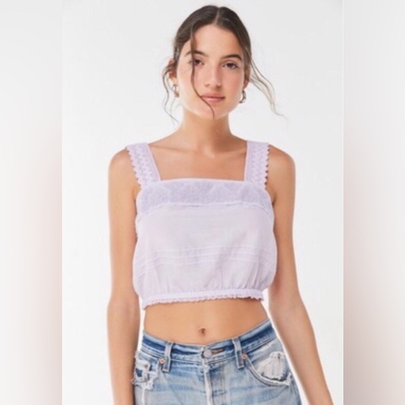 Kimchi Blue Ava Cropped Cami Top - Picture 1 of 7